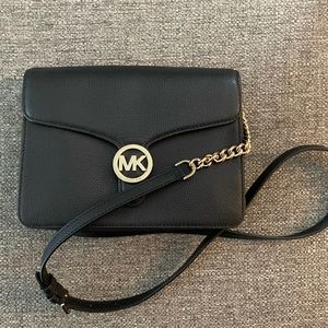 Michael Kors Black Leather Crossbody